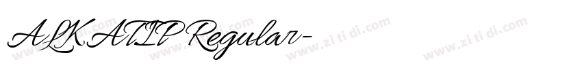 ALKATIP Regular字体转换